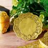 50 Teile/satz Exquisite Spitze Rand Dessert Matte Schöne Wärme Isolierung Papier Kuchen Matte für Zuhause