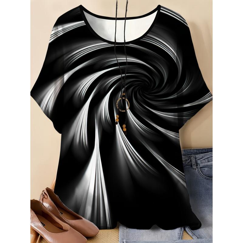 

Plus Size--Women s Round Neck Short Sleeve T-Shirt S
