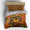 Bear and Bees Nature Themed Set Soft Skin-Friendly Bedding Set Includes 1 Duvet Cover And 2 Pillowcase Gift