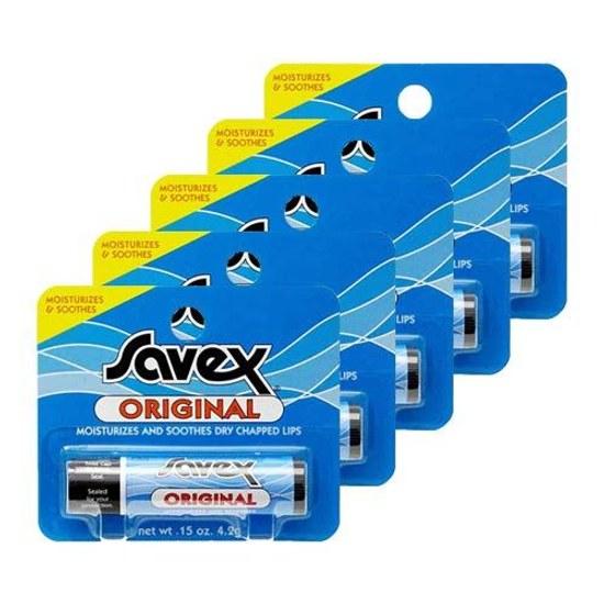 Savex Stick Lip Cream Original 4.2g 5 Set Parallel Import Beauty