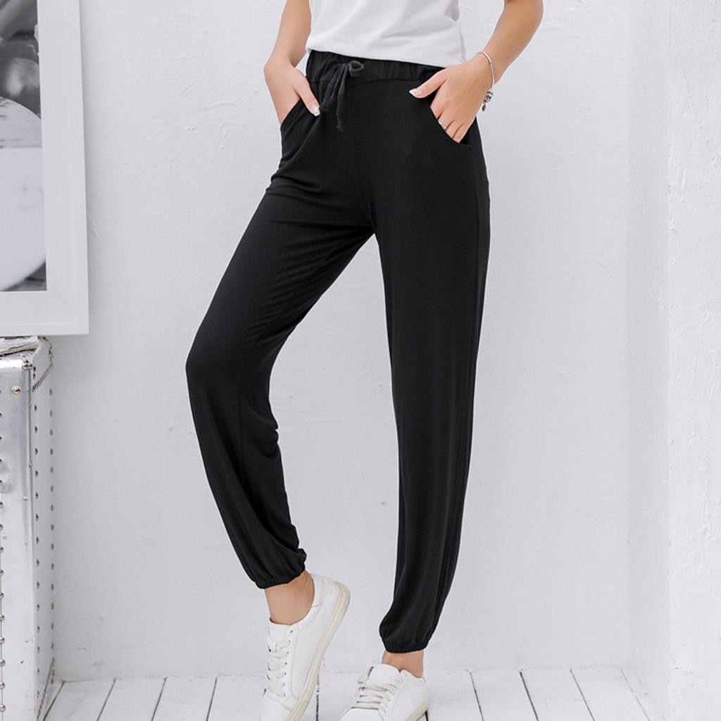 Moda Mujeres Leisure Pantalones Pantalones Pantalones Sueltos Pantalones  Puro Color Pantalones Largos comprar a buen precio — entrega gratuita,  reseñas reales con fotos — Joom