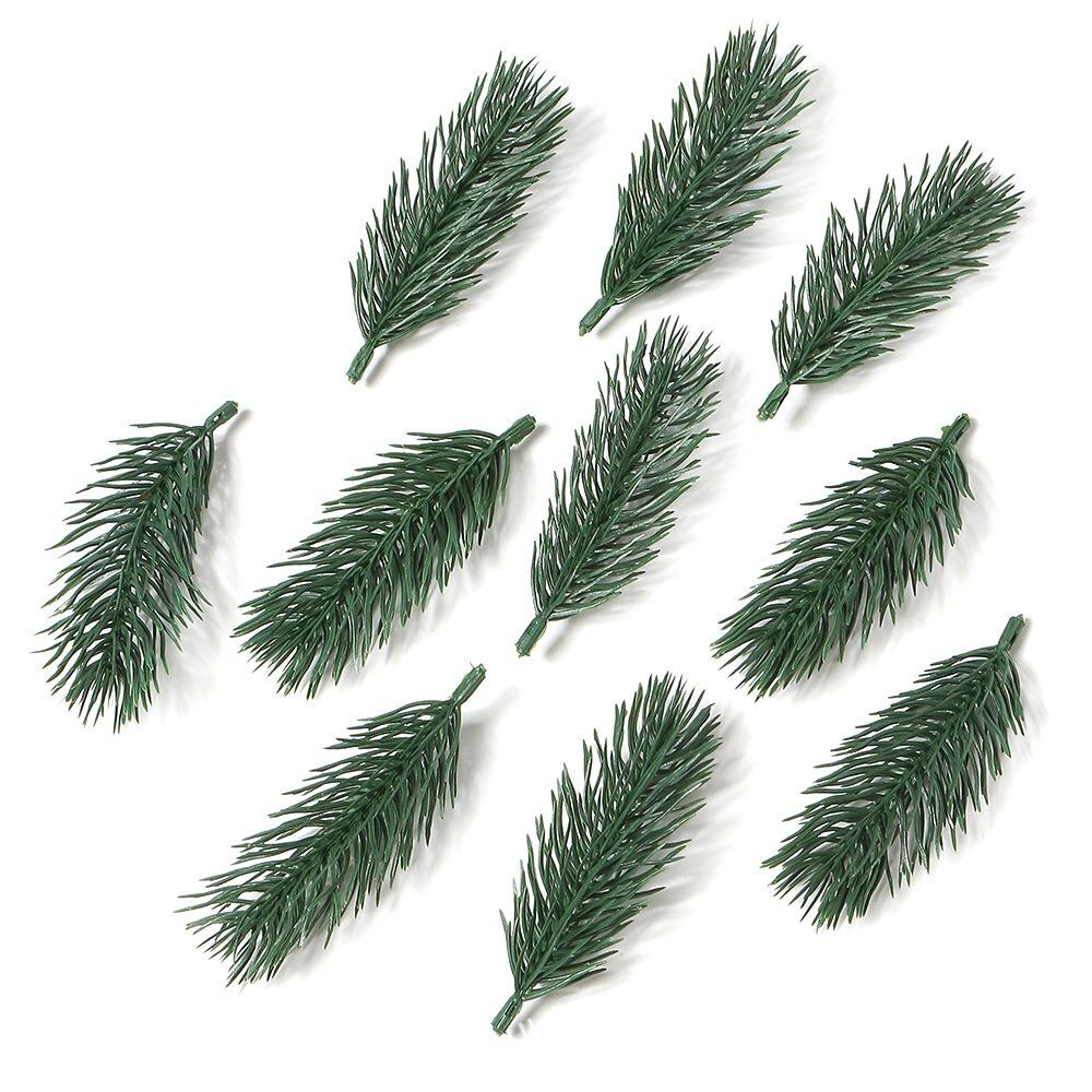 DIY Simulation Pine Needles Green Leaves Christmas Tree Artificial Pine Branch Garland Accessory Plastic Fake Cypress Leaves