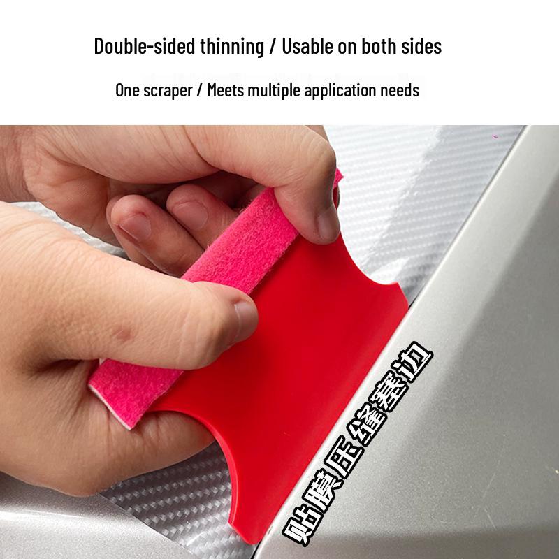 Double-Edged Wing-Shaped Scraper for Car Film Application and Edge Sealing
