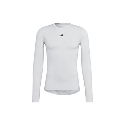 Camiseta de Manga Larga de Entrenamiento Techfit Blanca Hombre Ropa Urbana HJ9926