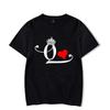 Fashion Letter Print Couple T Shirt For Lovers New Korean Shirt Chic King Queen Heart Graphic T Shirts For Couples
