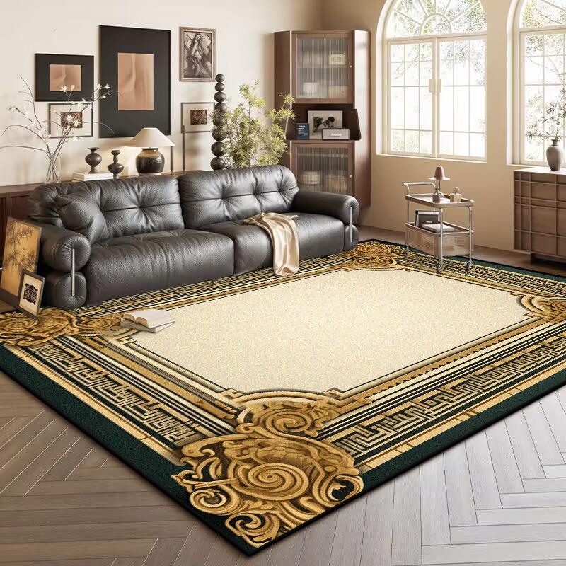

Modern simple Carpet flannel Living Room High-end customizable Rug Bedroom Bed End Anti-slip lounge Mat Short velvet office 60*90cm