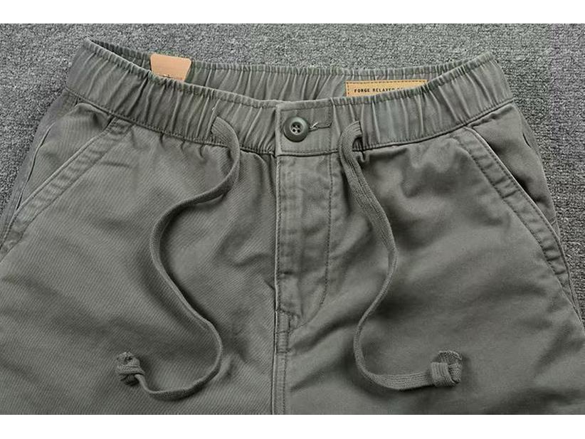 Men's Summer Loose Fit Cotton Workwear Shorts - Shawn Yue Style