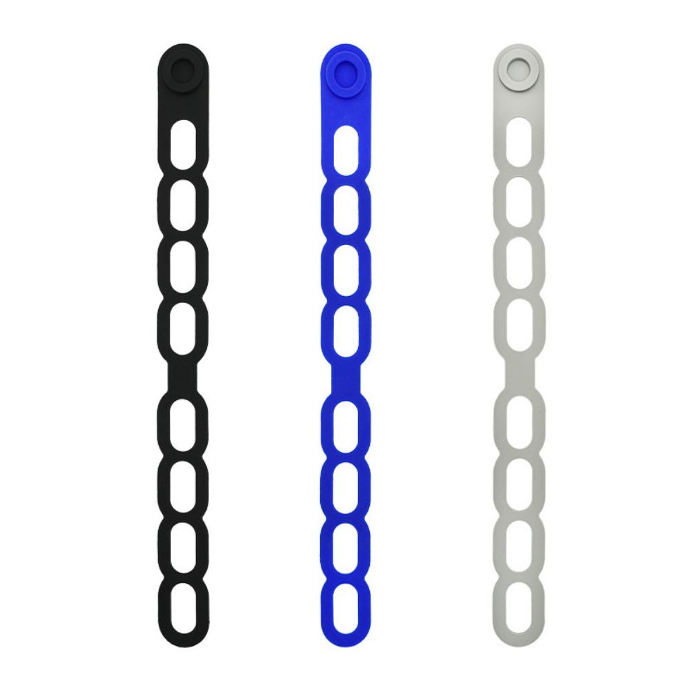3Pcs Stretchable Silicone Lid Straps Leak-Proof Lunchbox Strap Universal Lid Fixing Band  Pans