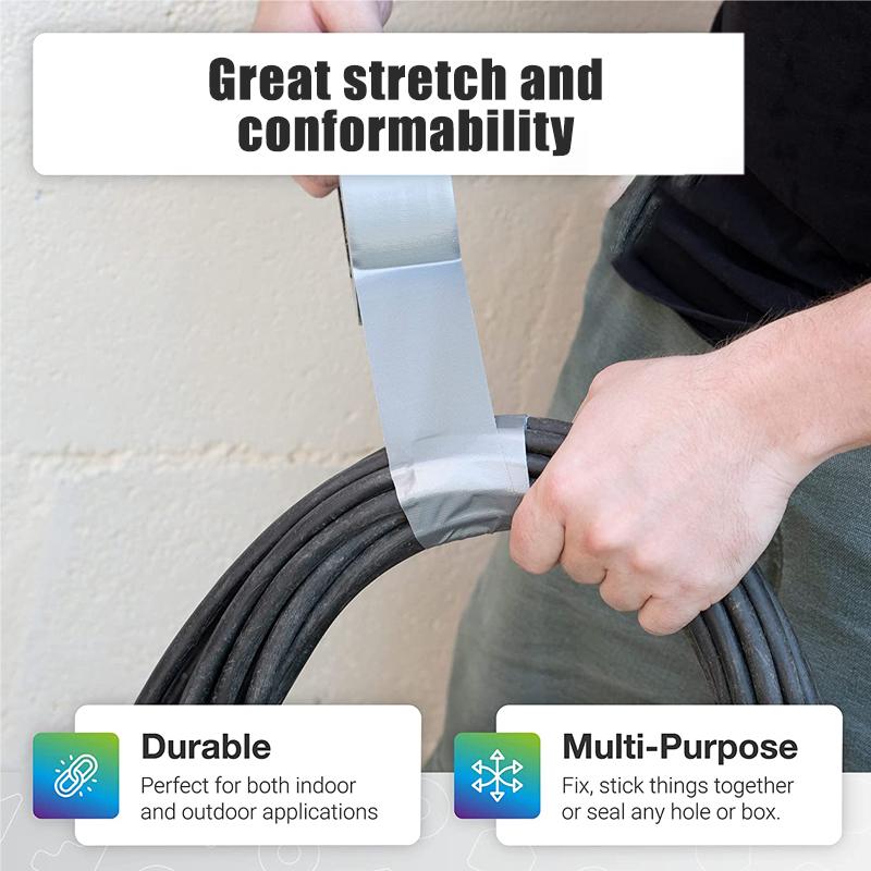 2/4/6cm Super Sticky Duct Repair Tape Waterproof Strong Seal Carpet Tape DIY Home Decoration Adhesive Self Roll Craft Fix Tape