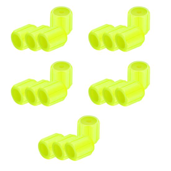 Glow-in-The-Dark Tire Valve Caps Set Universal Waterproof Lights Stem Covers Wear-Resistant Vehicle Tire Valve Caps