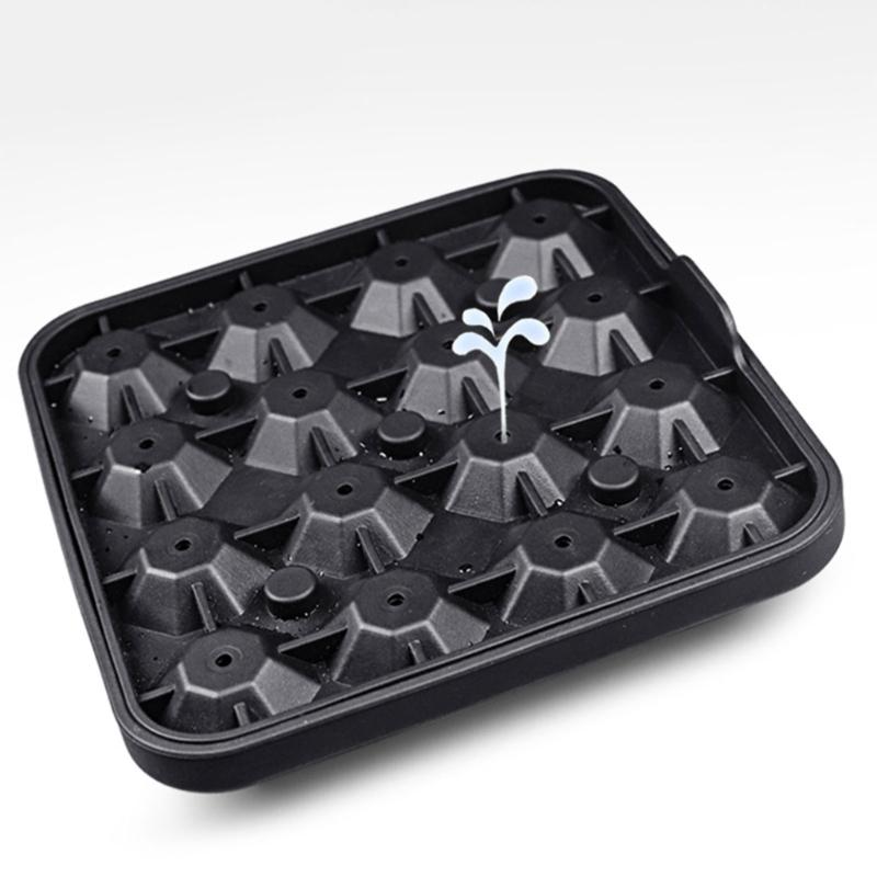 Eiswürfelschale mit 16 Schlitzen, multifunktionale Silikonformen, rautenförmiger Eiswürfelbereiter, Eiswürfelschale, DIY-Eiswürfelformen