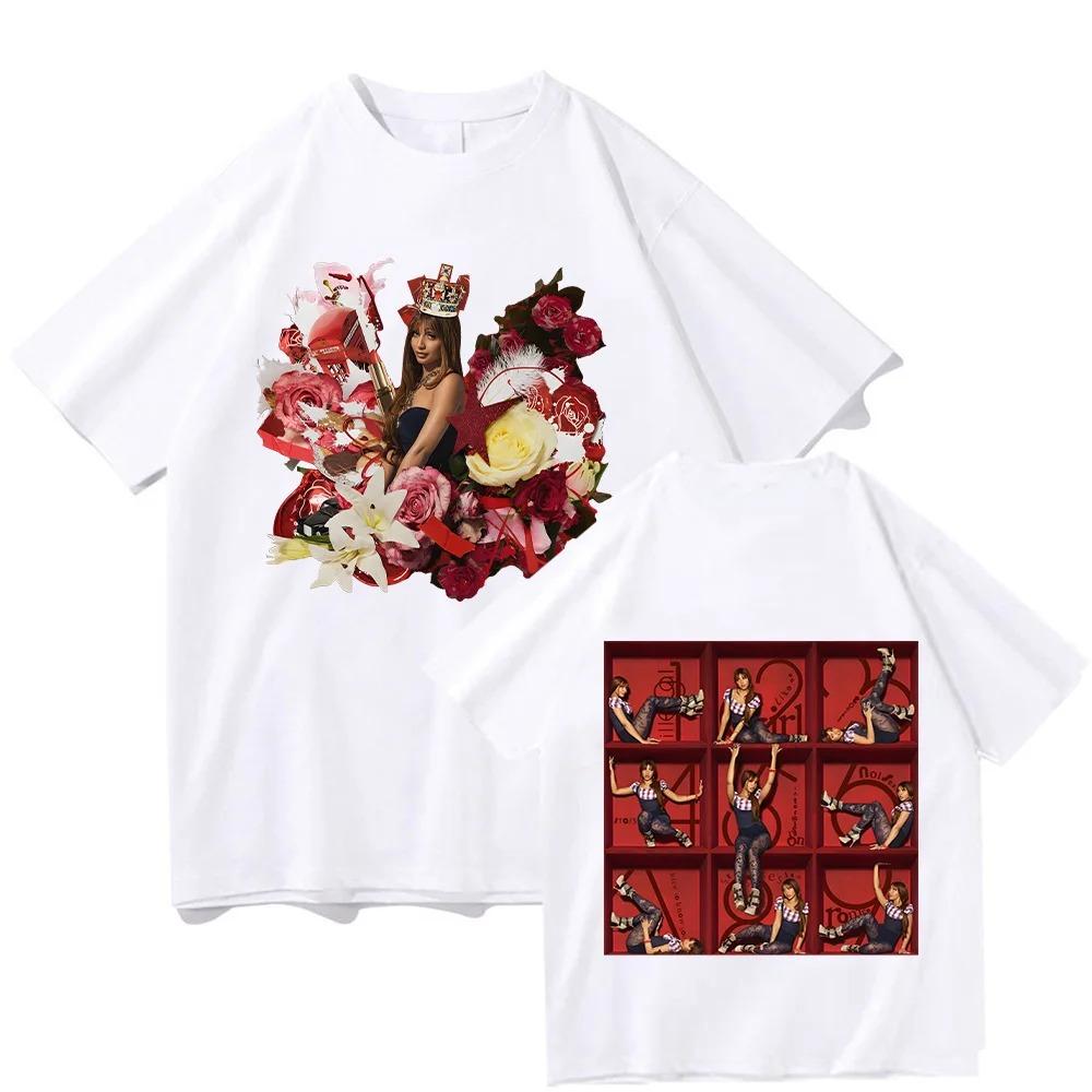 Fancy That New Album PinkPantheress Poster Print Tshirt Men Women Oneck Cotton Summer Tees Harajuku HighStreet Oversized Tops