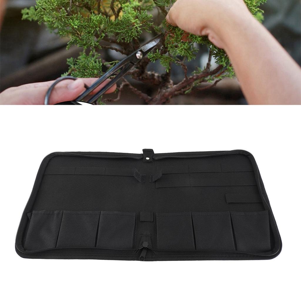 Black Garden Bonsaii Scissors Cutting Shears Tool Storage Bag Pouch Holder