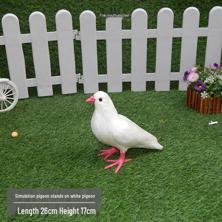 Realistic Pigeon Ornaments: Fake Pigeon Dolls, Wedding Decor, Animal Models, Peace Bird Props