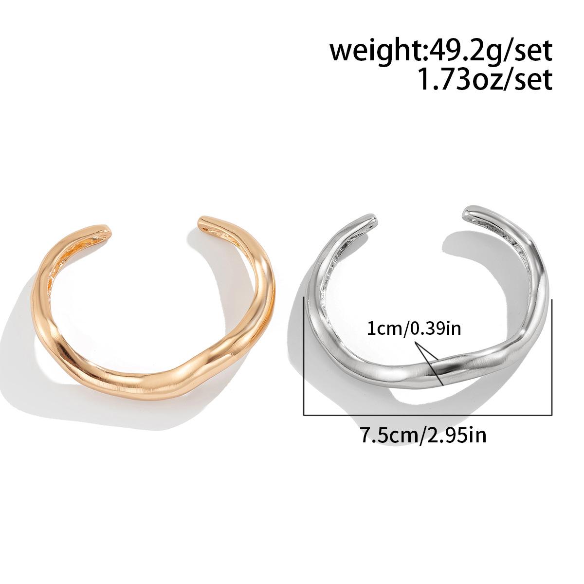 

Золотой браслет геометрический нерегулярный гальванопокрытие темперамент ювелирный браслет нишевый модный дизайн ювелирный браслет