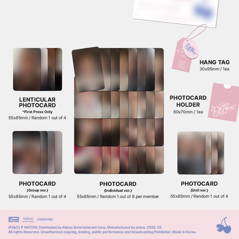 BABY DONT CRY – 1st Mini Album AFTER CRY (Pink Ver. / Red Ver.)