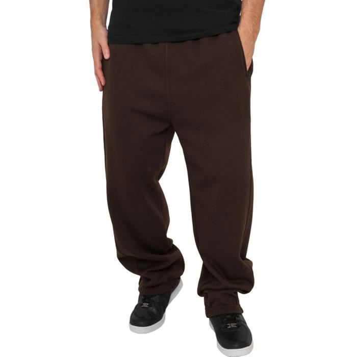 Bas De Jogging Homme - Urban Classics - 3XL - Brun - Urban Fit - Poches Zippées