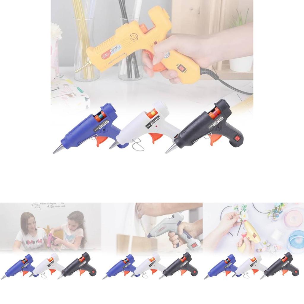 Kompakte und effiziente 20-W-Heißklebepistole mit Schalter und Kontrollleuchte für Bastelarbeiten
