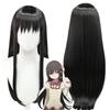 Anime Magical Girl Xiaomei Yan Cosplay Wig Black Women Long Hair High-temperature Silk Daily Wear Full Wig