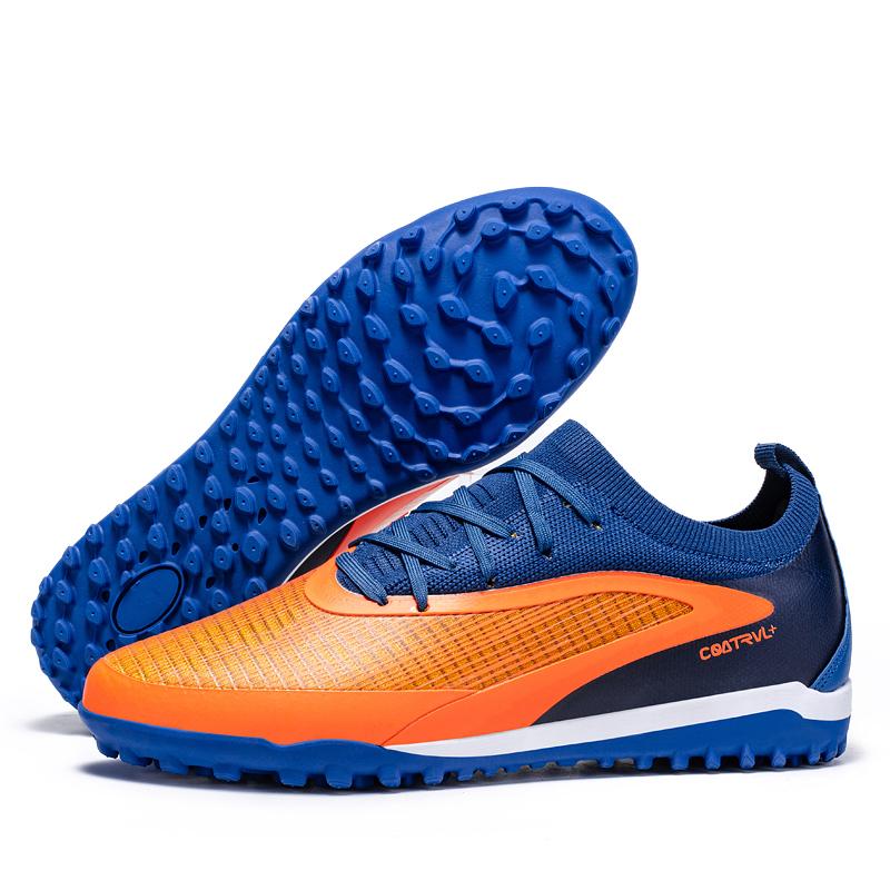 

34-45Men s High-top Socks Football Shoes TF Broken Nails Youth Sports Shoes Football Training Shoes Boys Shoes 34 синій/помаранчевий