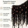Warm White LEDs Gothic Vine Garland with LED Lights Artificial Autumn Hanging Display  Mantel Decor