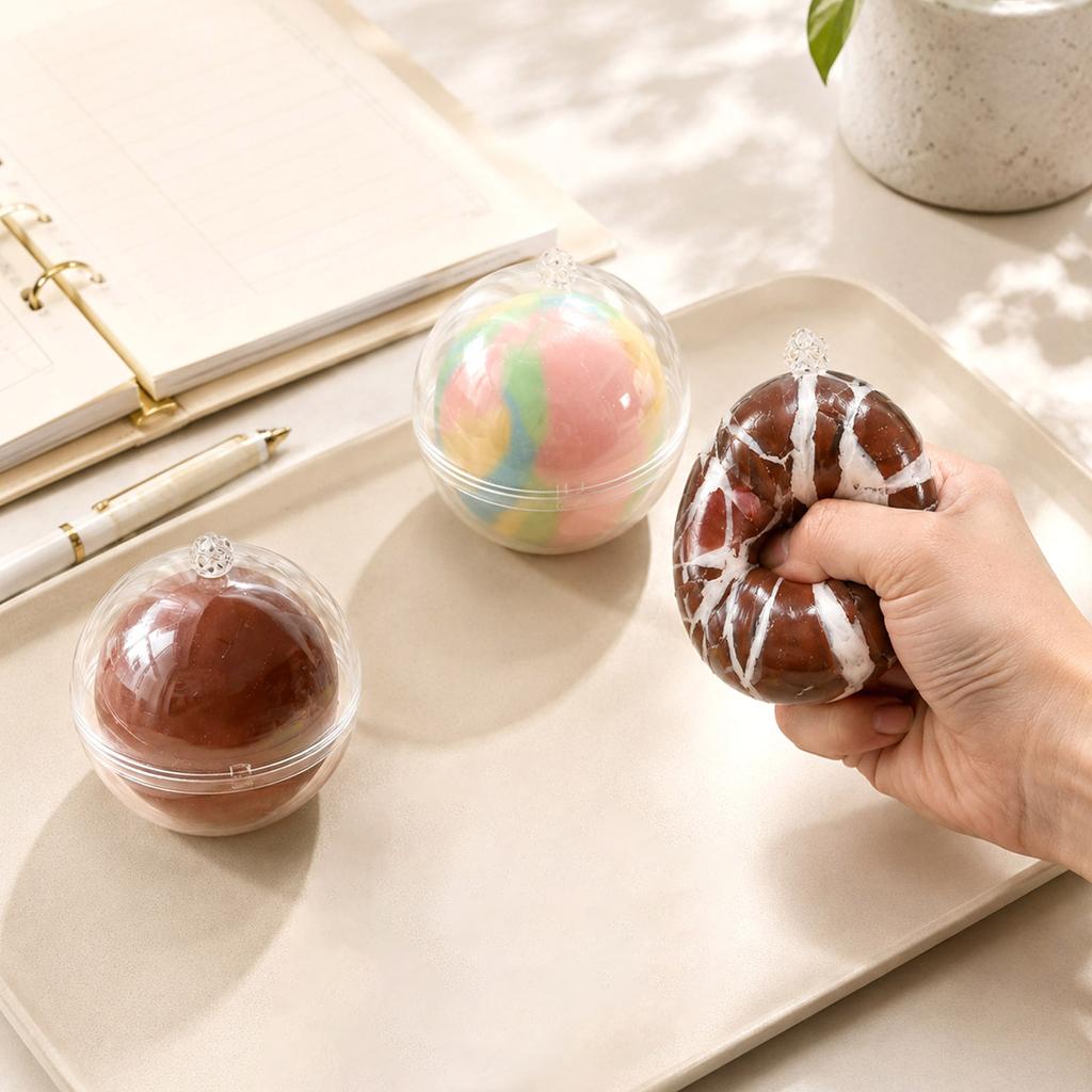 Set of 12 Handmade Crunchy Textured Sensory Balls for Stress Relief and Tactile Play Suitable for Adults and Children