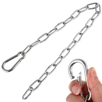 LIOOBO Fitness Chain Fitness Extension Chain 60x4cm Chain M7 Carabiner