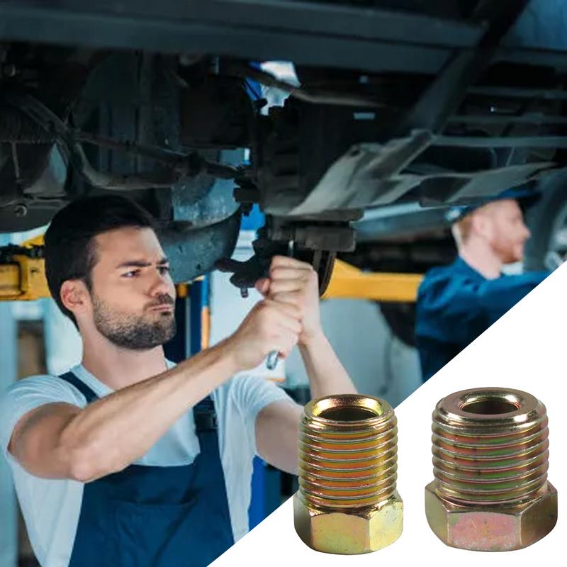 Brake Lines Fittings Assortment Rustproof Brake Lines Tubing Connector Brake Lines Connector Brake Oil Pipe Nut Union for Car