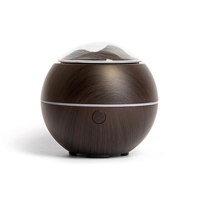 100ML Aroma Diffuser Low Noise Stable Beautiful Appearance USB Aroma Humidifier for Car Bedroom Dark Wood Grain