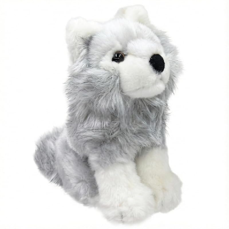 Cute Plush Toy - Timber Wolf, Size S, Gray Z0344