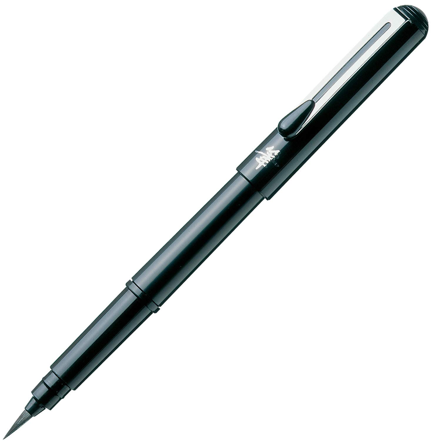 Pentel Portable Brush Medium Black Pen, XGFKP-A, Nib, чёрный