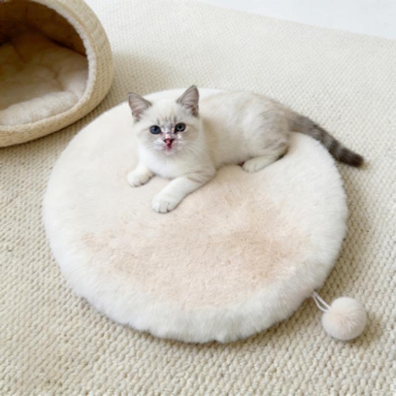Thickened Round Cat & Dog Sleeping Mat and Blanket