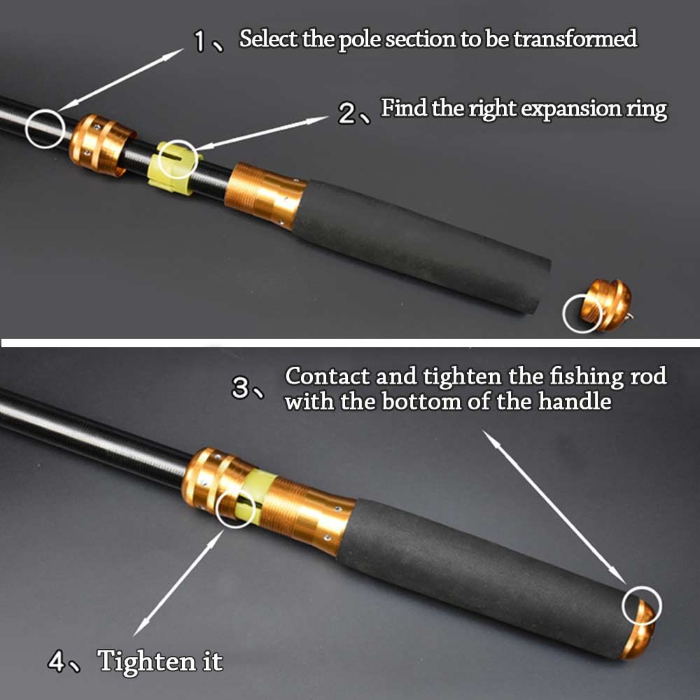 DIY Universal Lightweight Aluminum Alloy Fishing Rod Grip Hand Pole Handle Change Handle