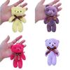 Colorful Soft Teddy Bear Keychain Pendant Toy For Sale