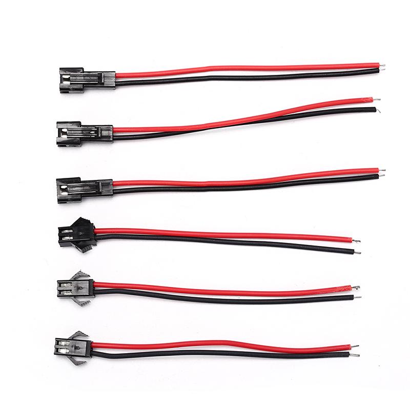 For LED Strip 24AWG 10cm SM 2Pin Jack Male and Female Wire Connector