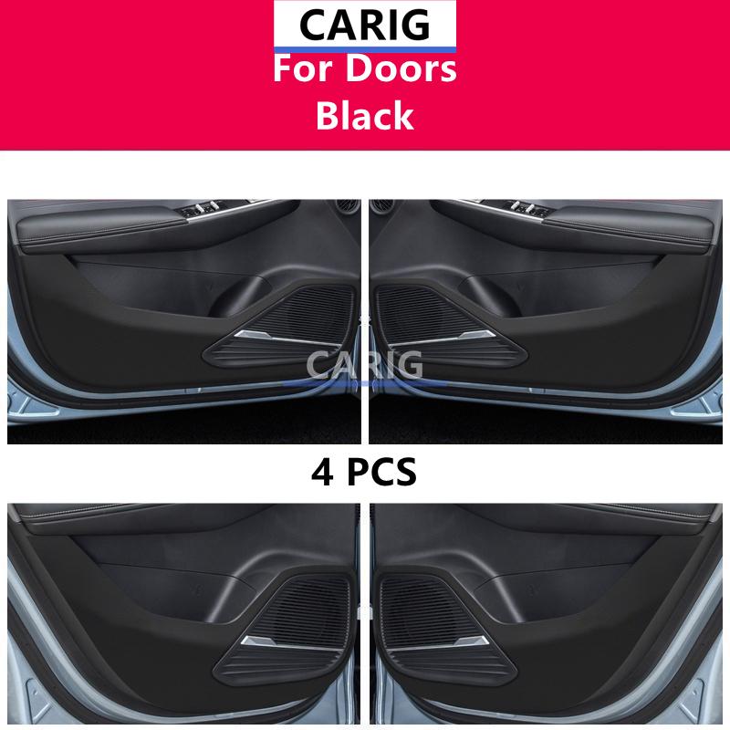 For GEELY CITYRAY/BOYUE COOL 23-26 Leather Door Anti-kick Sticker Modified Carbon Fiber Pattern Interior Accessory Modification