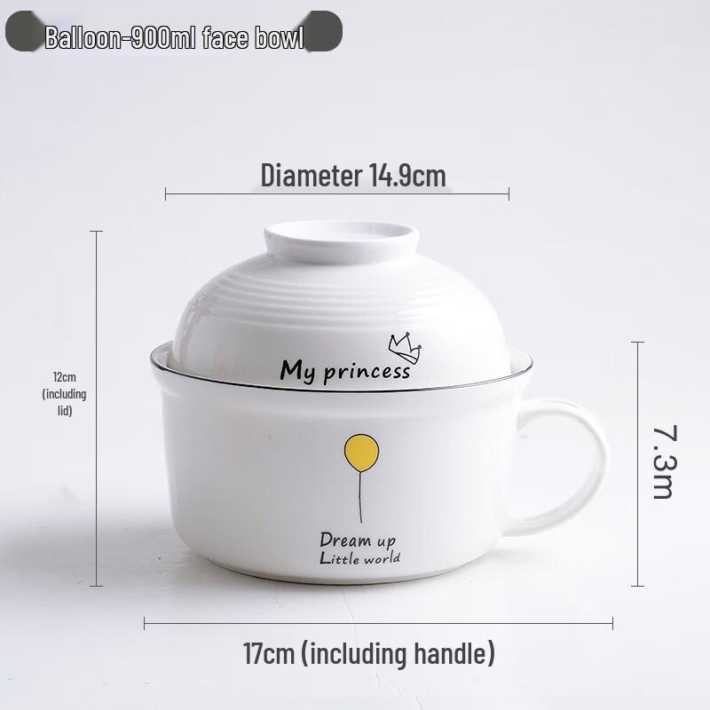 Japanese Ceramic Microwaveable Noodle & Rice Bowl Set