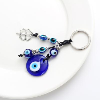 Evil Eye Wishing Tree Key Chains Ring Holder Keychain Amulets Lucky Charm Pendants Blessing Protection