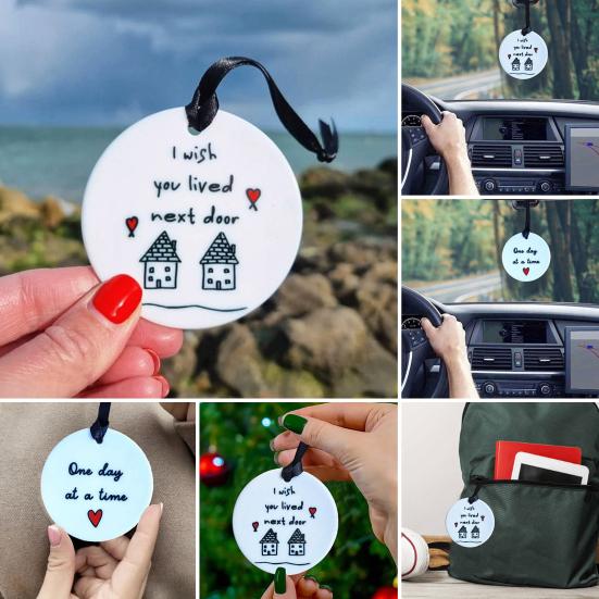 

Акриловая бирка с цитатами о любви, красиво изготовленный кулон, долговечное украшение на День святого Валентина, Рождество