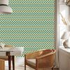 Wallpaper Triangles Sea and Green for Living Room and Bedroom 50x1000