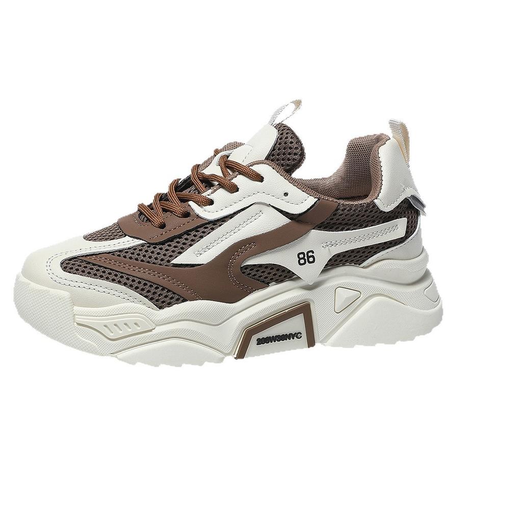 Hong Kong style dad shoes women ins tide street shooting Internet celebrities 2025 spring and autumn new versatile niche platform casual sports shoes
