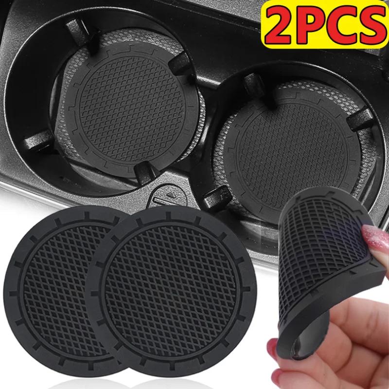 Car Cup Holder Anti-Slip Insert Coaster Mat Auto Cup Holder Soft Rubber Anti-skid Drink Cup Bottle Mat Car Interior Accessories