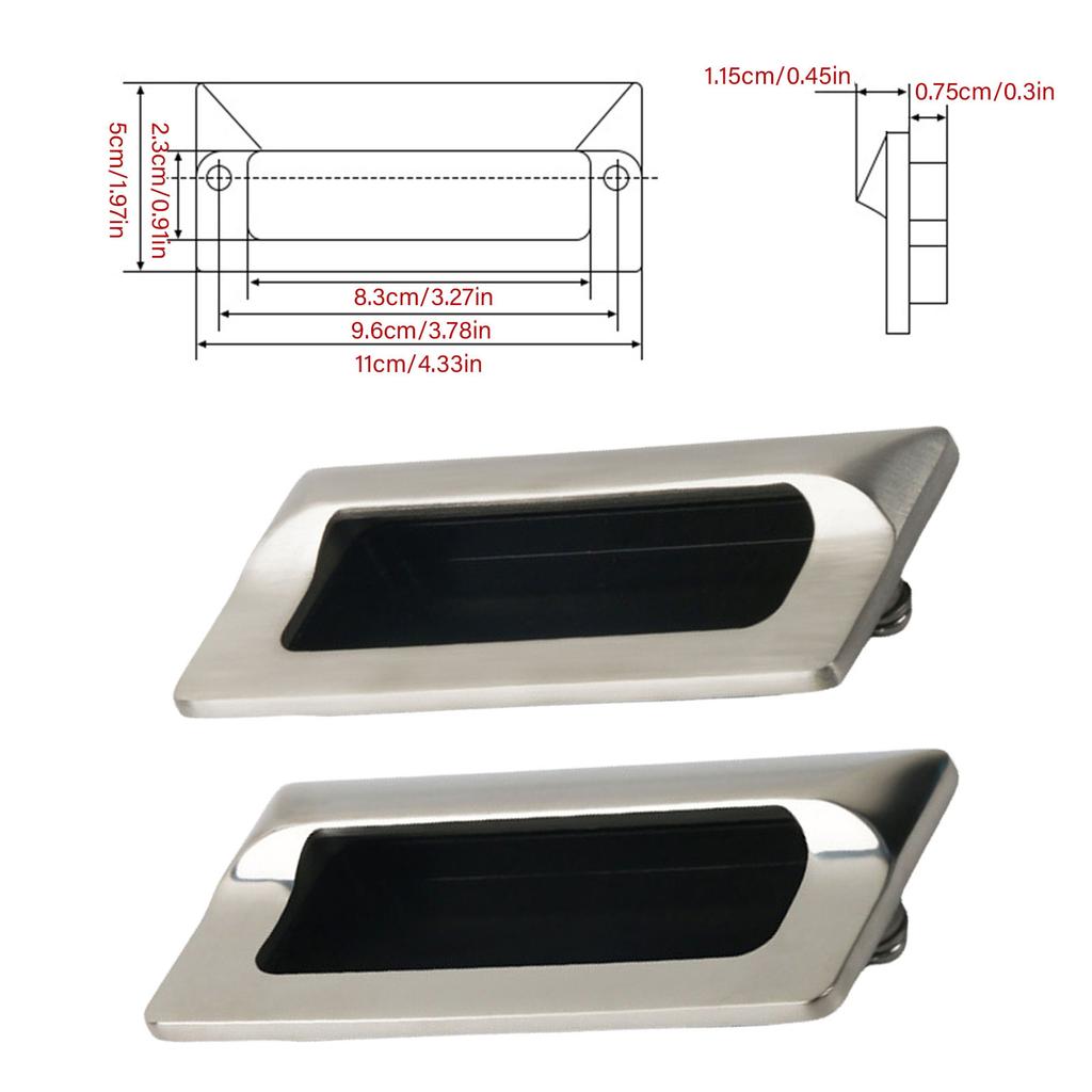 Maniglie da incasso in metallo Maniglie per cassetti Maniglie a filo invisibili Aggiornamenti per comò armadio e mobili