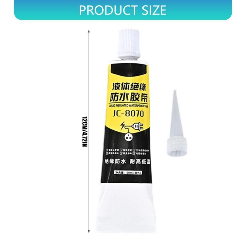Quick Cure Automotive Sealant 50ml for Car Window Circuit Boards Glass Crack Sealing Fix Silicone Rubber Odorless Adhesive
