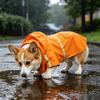 Large Dog Raincoat Corgi Cloak Style Puppy Waterproof Dog Clothes Reflective Pet Windproof Rainproof Hooded Raincoat For Dog