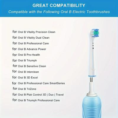 4pcs Replacement Toothbrush Heads Compatible with Oral-B Braun Professional Electric Toothbrush Heads Brush Heads