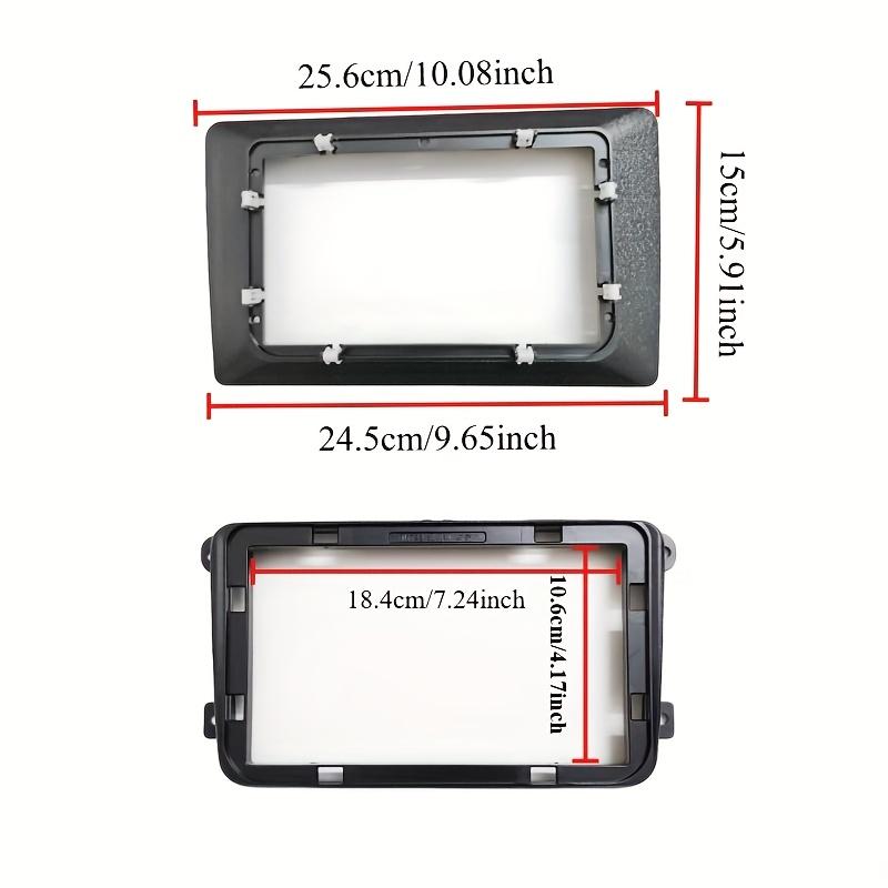 9/10 Inch 2 Din for Android Head Unit Car Radio Frame Kit for VW for Skoda Seat  Auto Stereo Dash Fascia  Bezel Faceplate