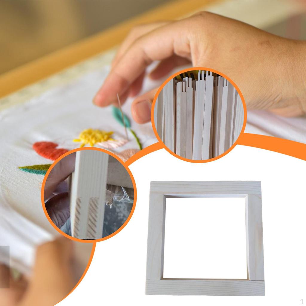 Keilrahmen für Nadelspitzleinen-Spleißen Stickrahmen Heim Sofa Seite,