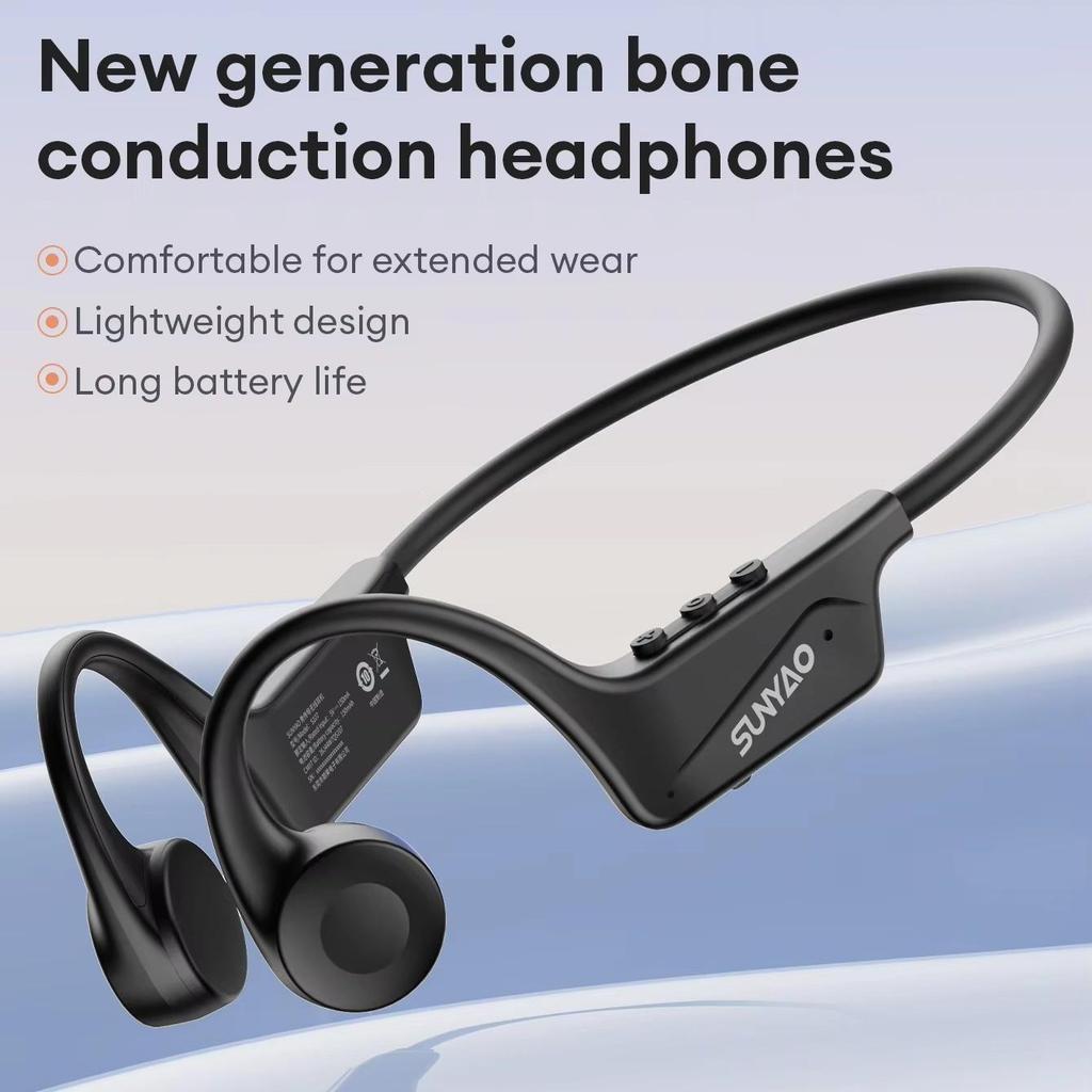 Lenovo S107 Bone Conduction Earphone TWS Fone Bluetooth Wireless Headphone Driving Cycling Earbuds Sports Running Headset