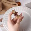 High-Value Retro Petal Bamboo Belt Women'S Watch Niche High-End Waterproof Steel Belt Quartz Watch